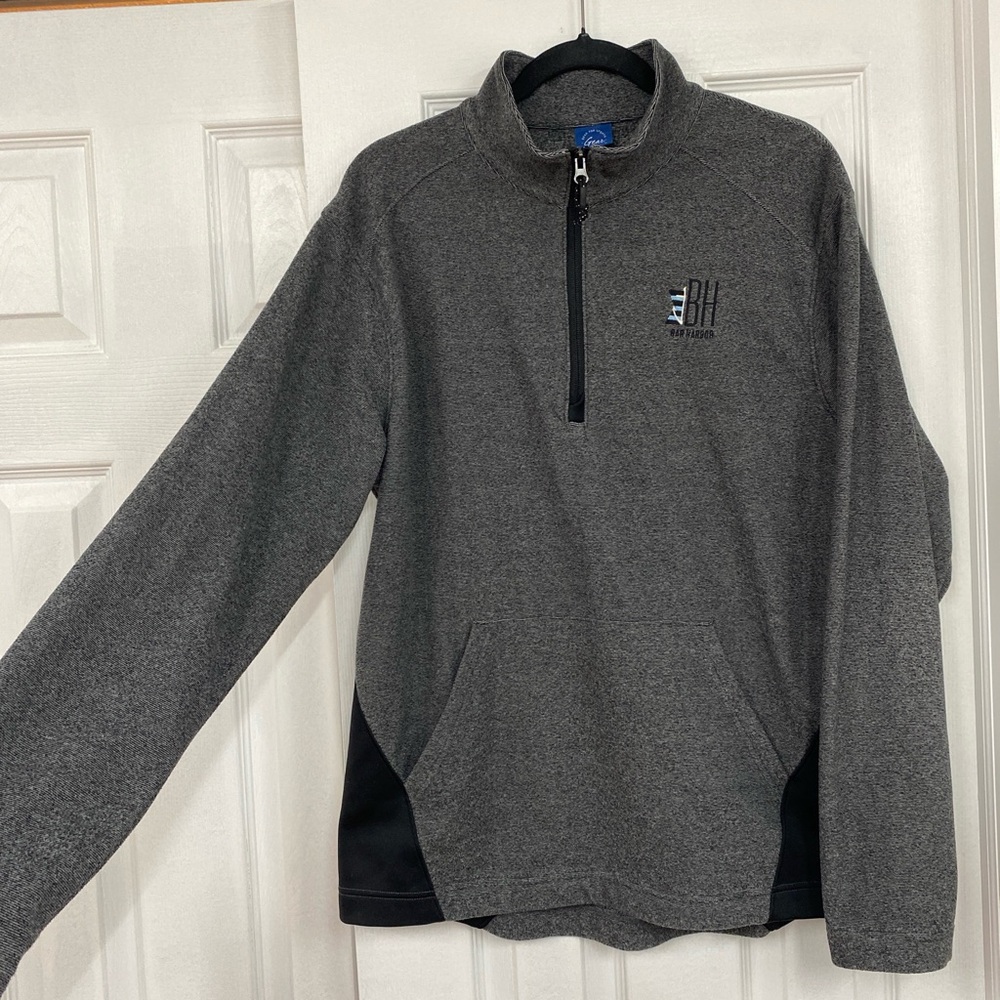 Gear For Sports Men's Dark Gray Half-Zip Pullover with Black Panels